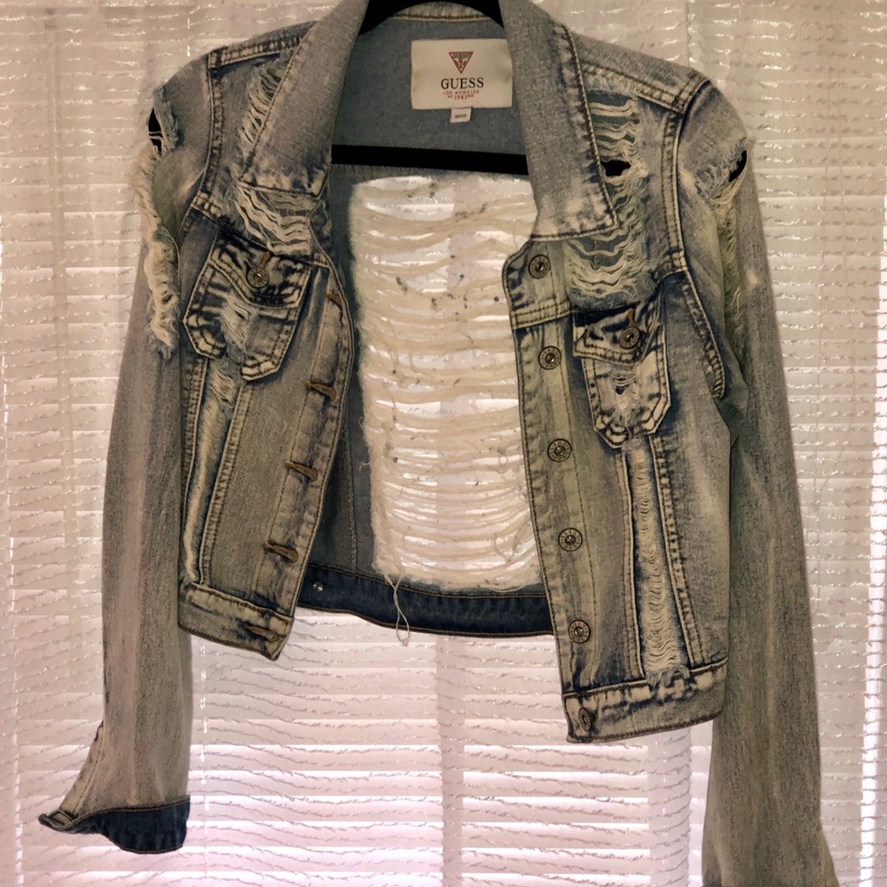 Distressed Jean Jacket